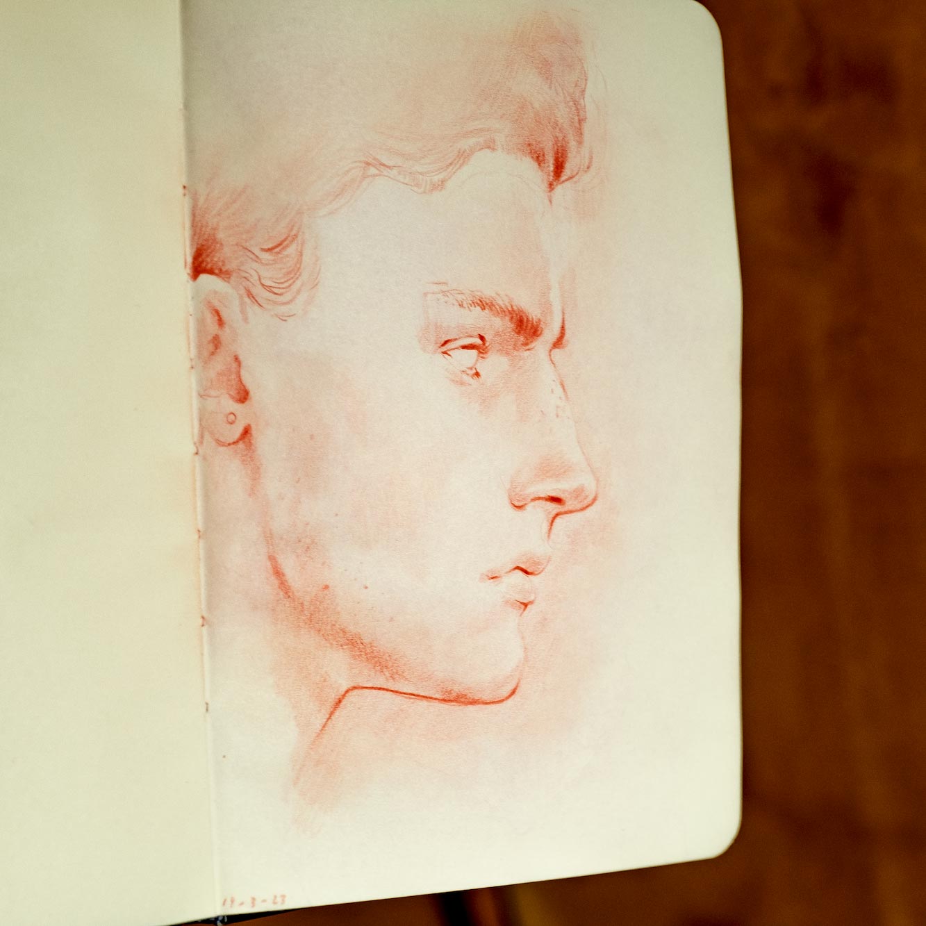 Sanguine drawing from March 16th, 2023