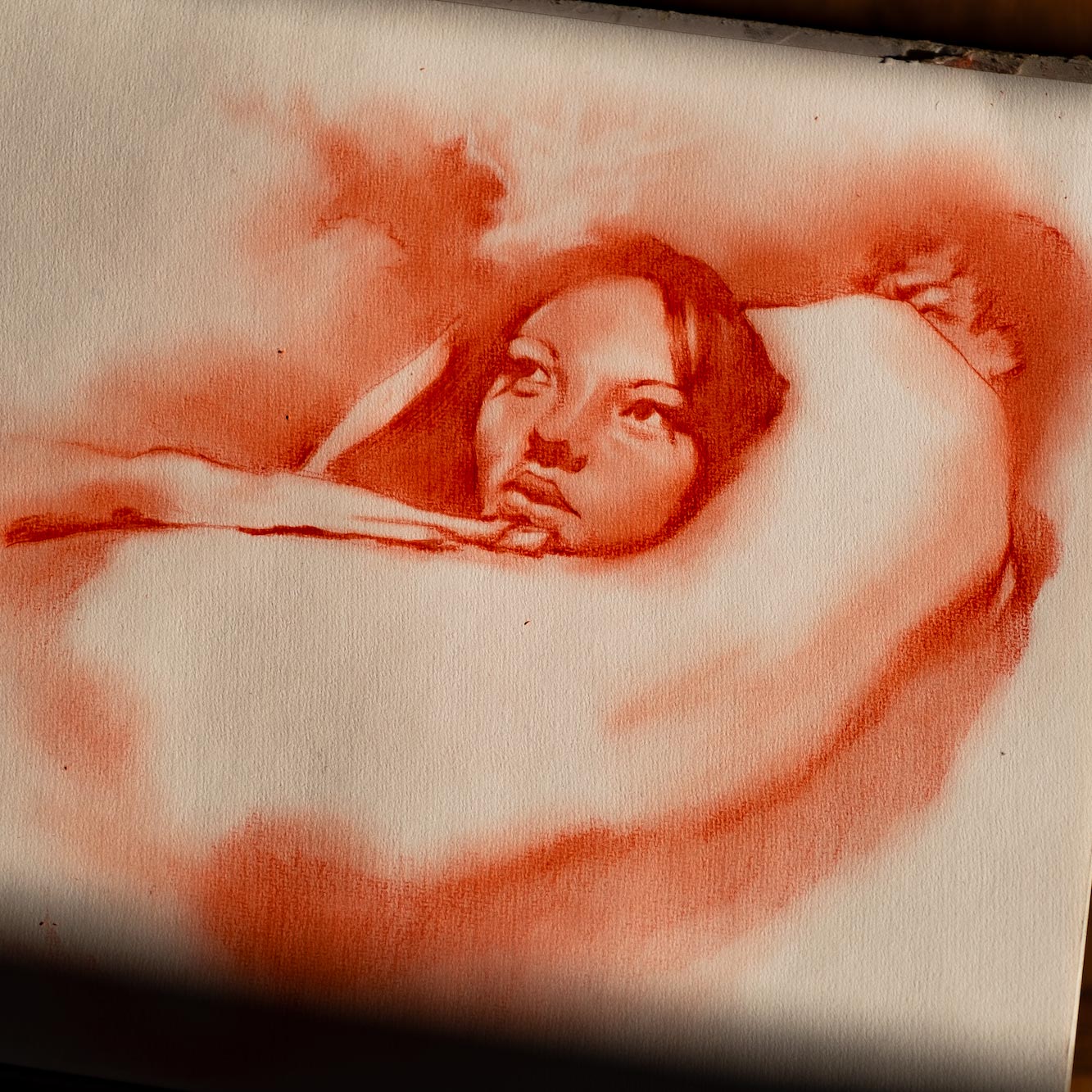 Sanguine drawing from March 20th, 2023