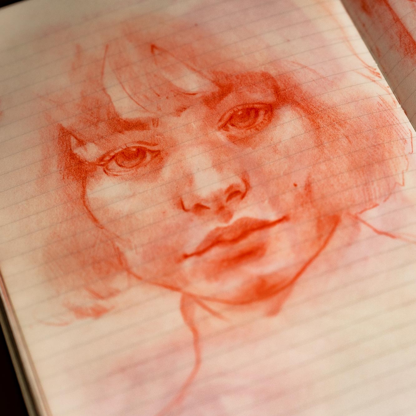 Sanguine drawing from March 29th, 2023