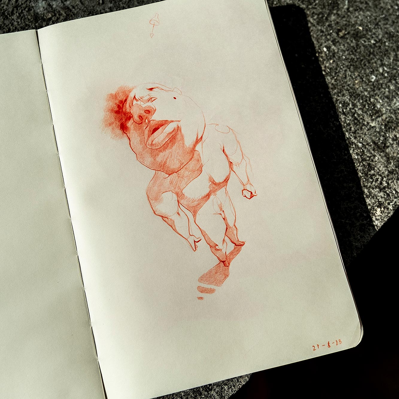 Sanguine drawing from August 27th, 2023