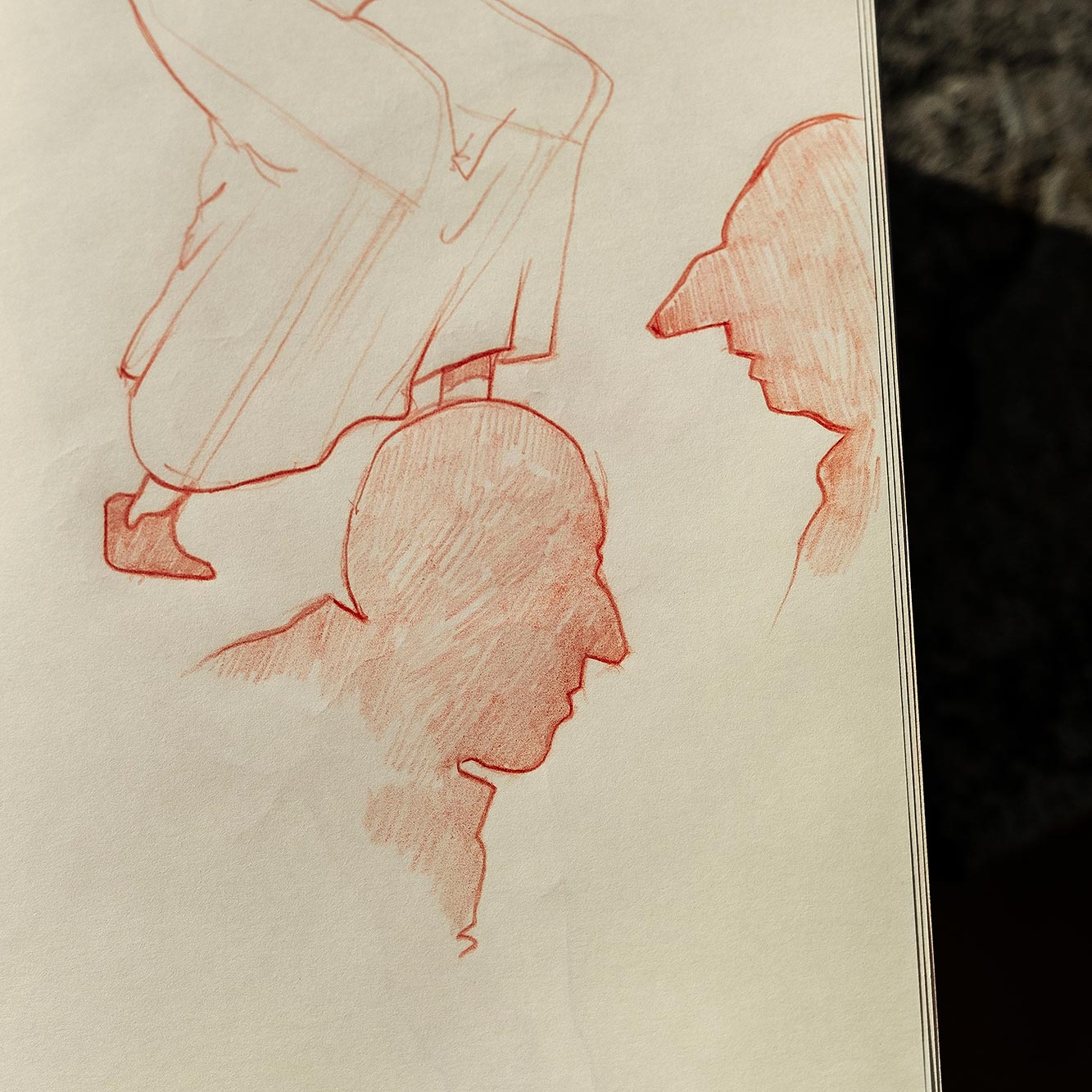 Sanguine drawing from September 3rd, 2023