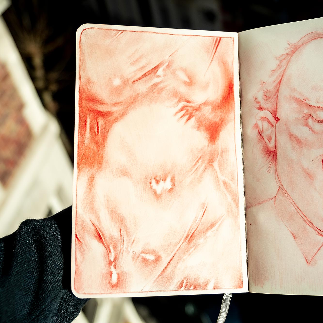 Sanguine drawing from January 26th, 2024