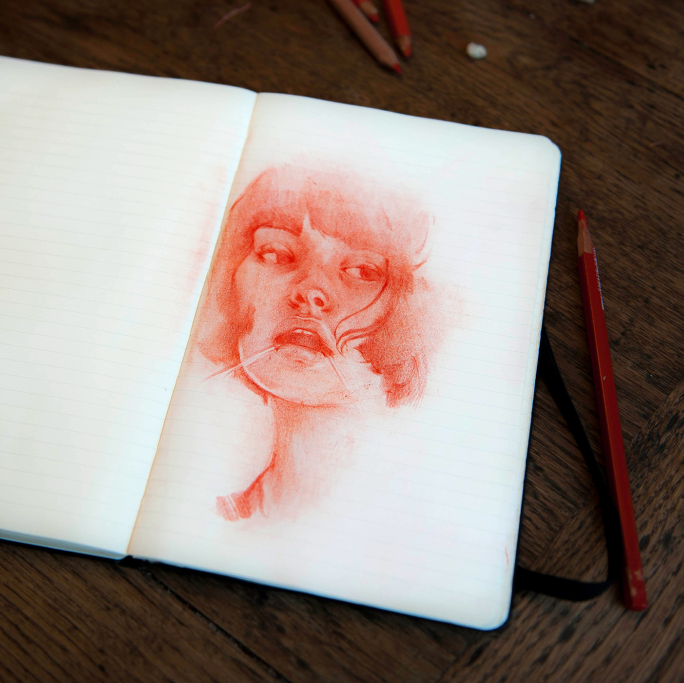 Sanguine drawing from June 27th, 2024
